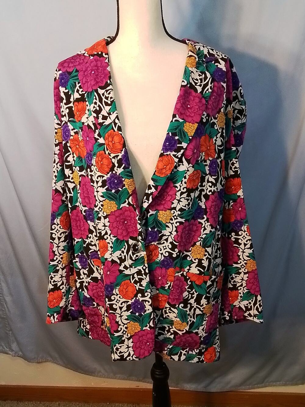 Ms Chaus   multi color retro jacket
